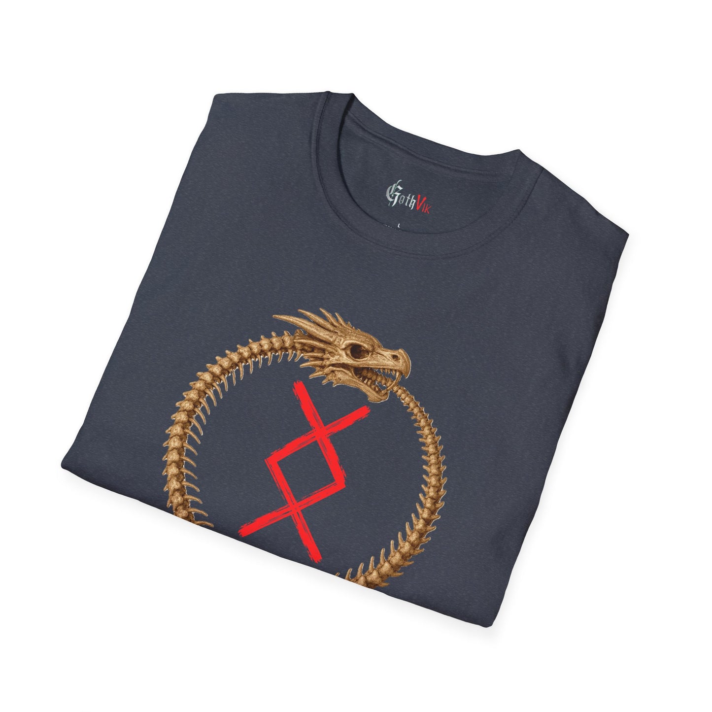 Men's Ouroborus Growth: Ingwaz Norse Viking Rune Graphic T Shirt
