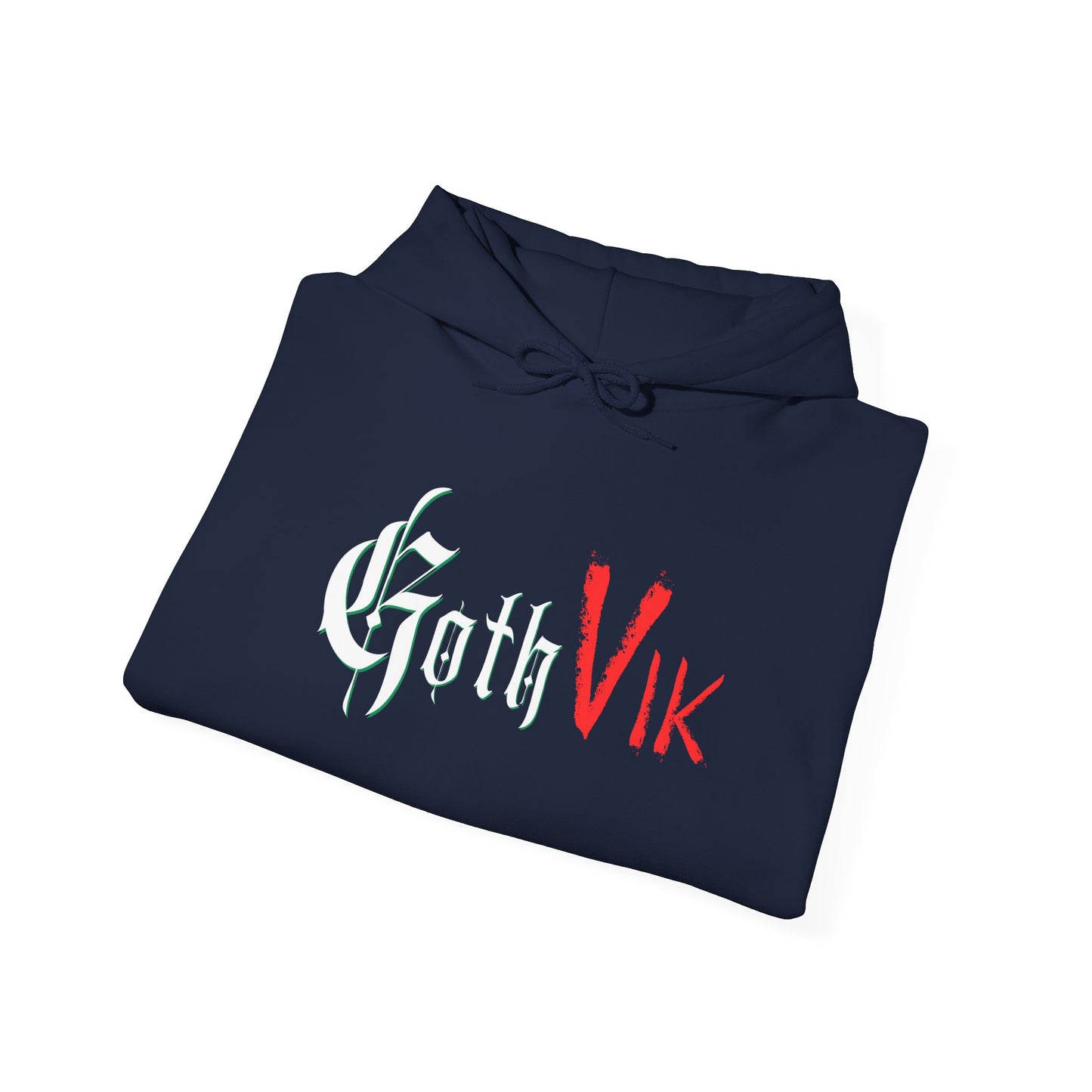 GothVik Hoodie – Norse Ouroboros Rune Viking Goth Pullover