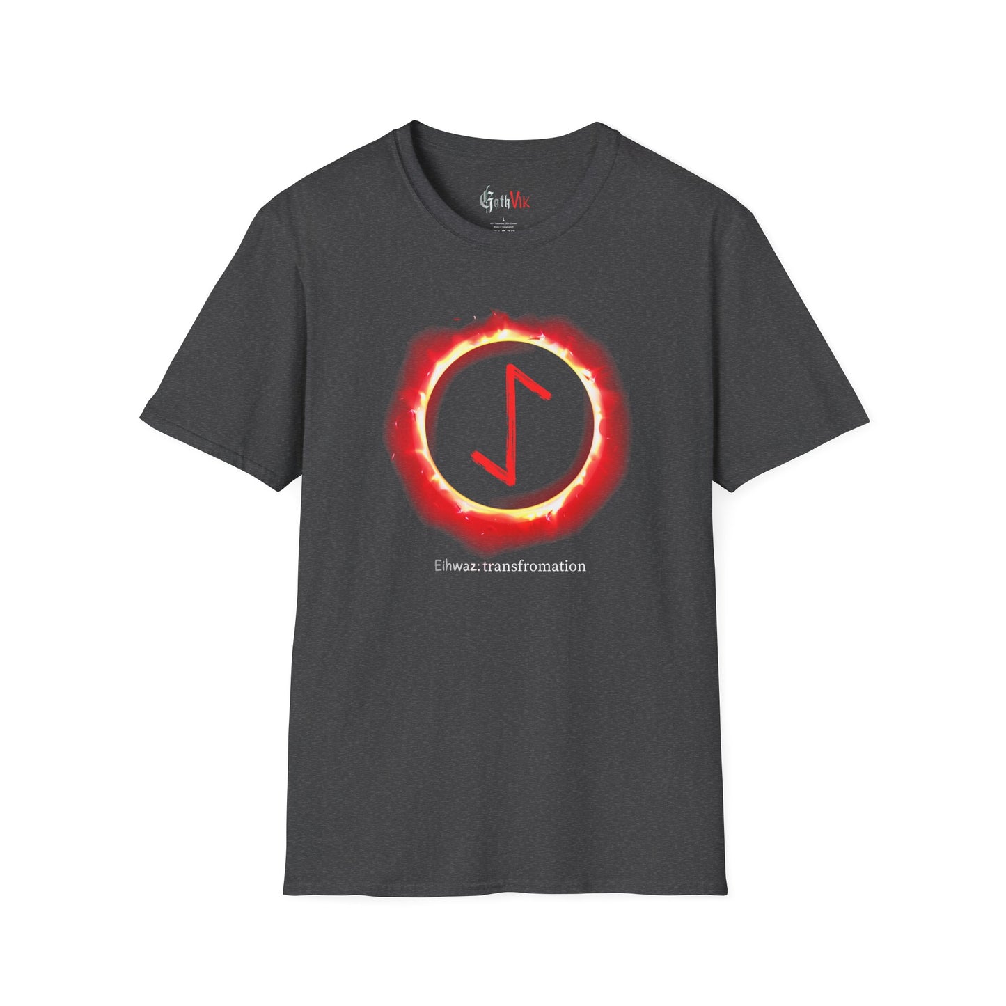 Women's Sun Ring Transformation Eihwaz Norse Viking Rune T‑Shirt