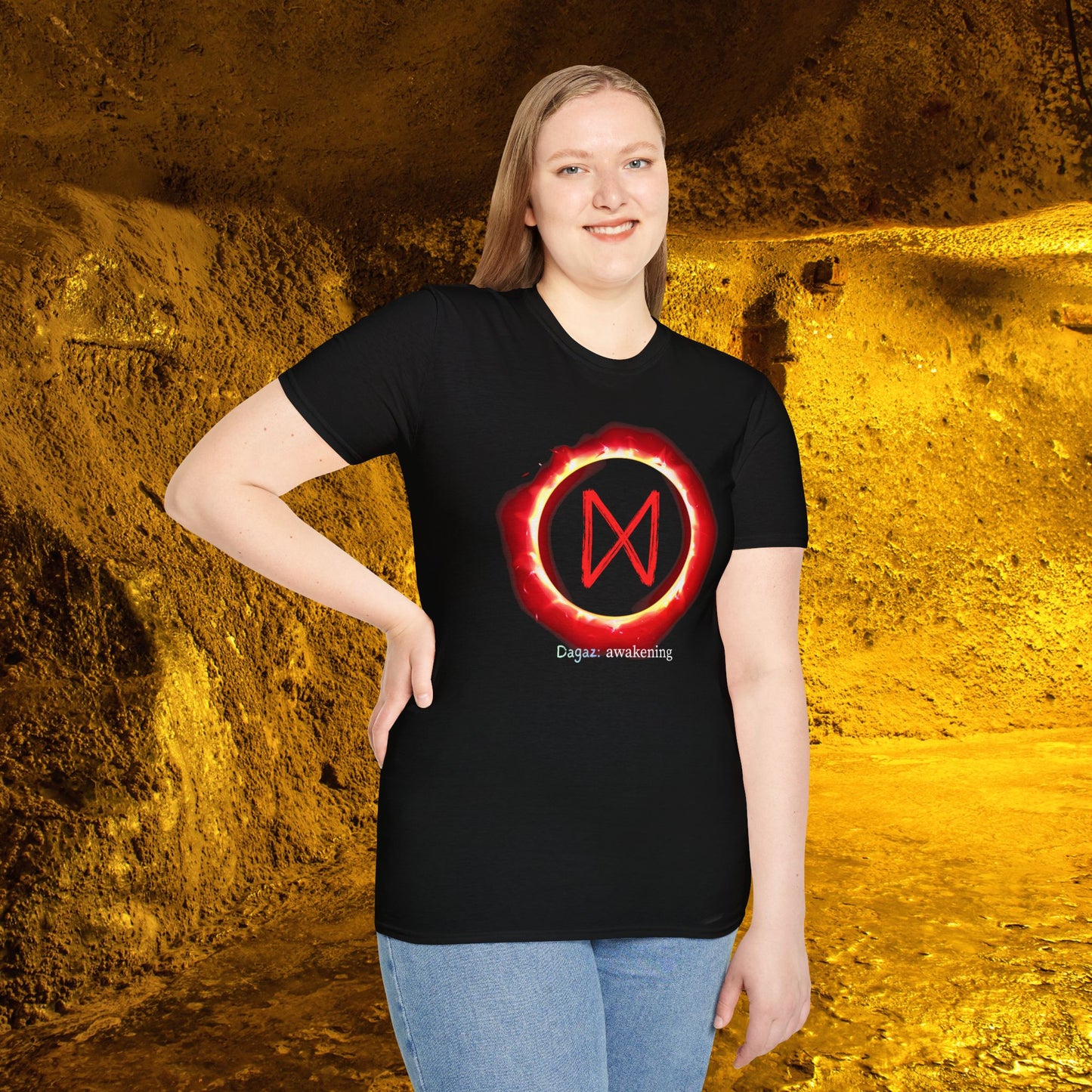 Women's Sun ring Awakening: Dagaz North Viking Rune