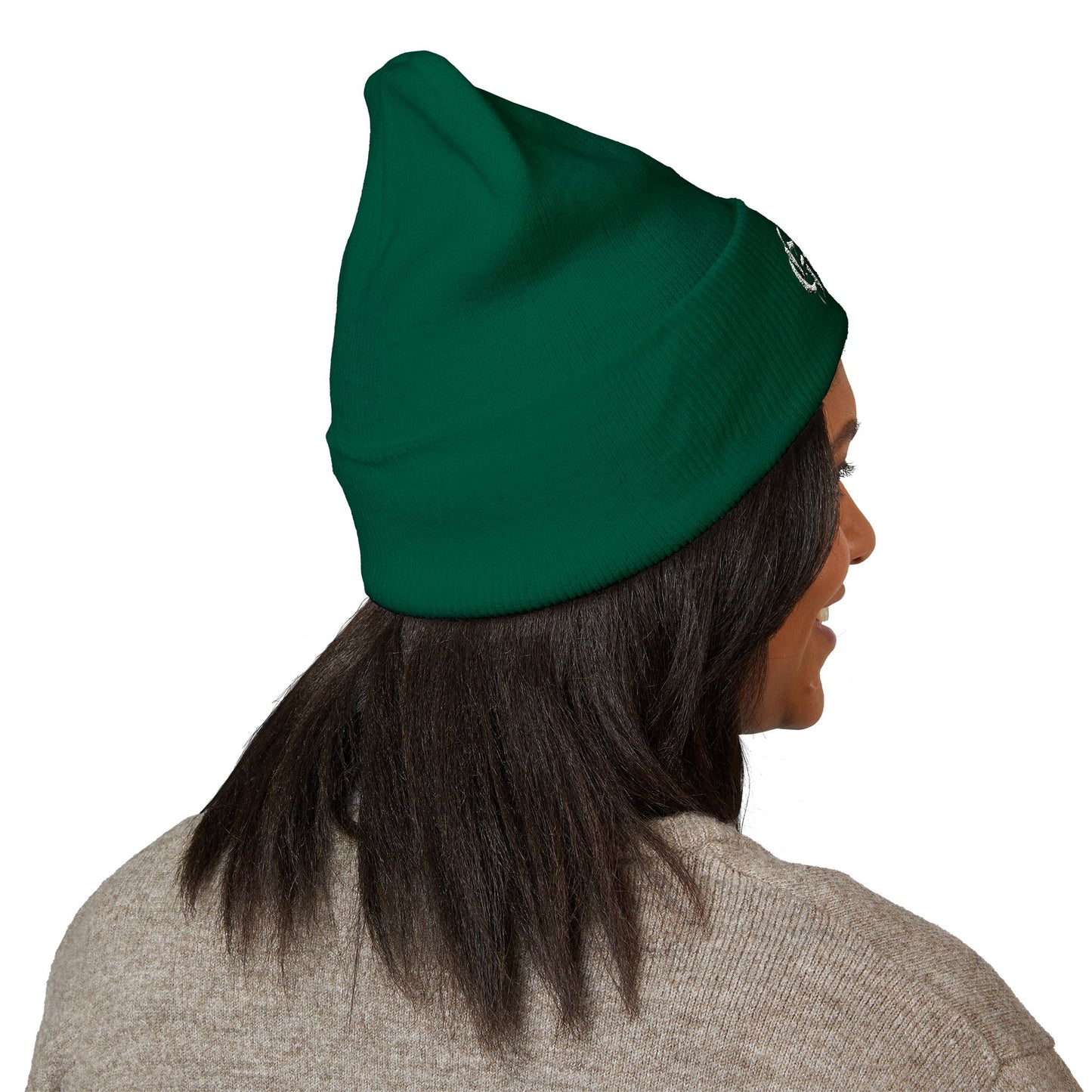 Embroidered 'GothVik' Classic Cuffed Beanie — Cozy Gothic Streetwear