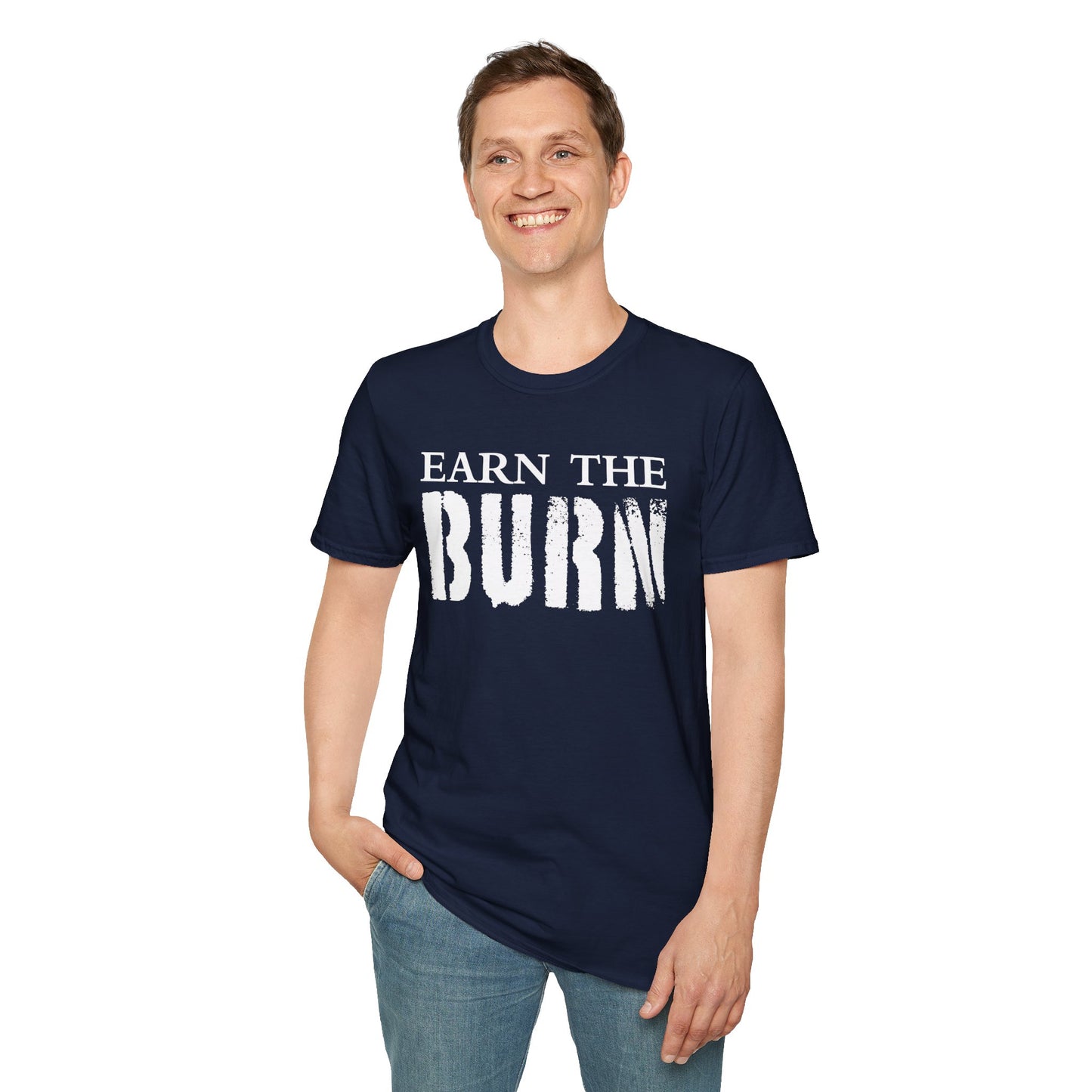 Earn The Burn T-Shirt — Gothic Viking Motivational Gym Fitness Life Workout Tee