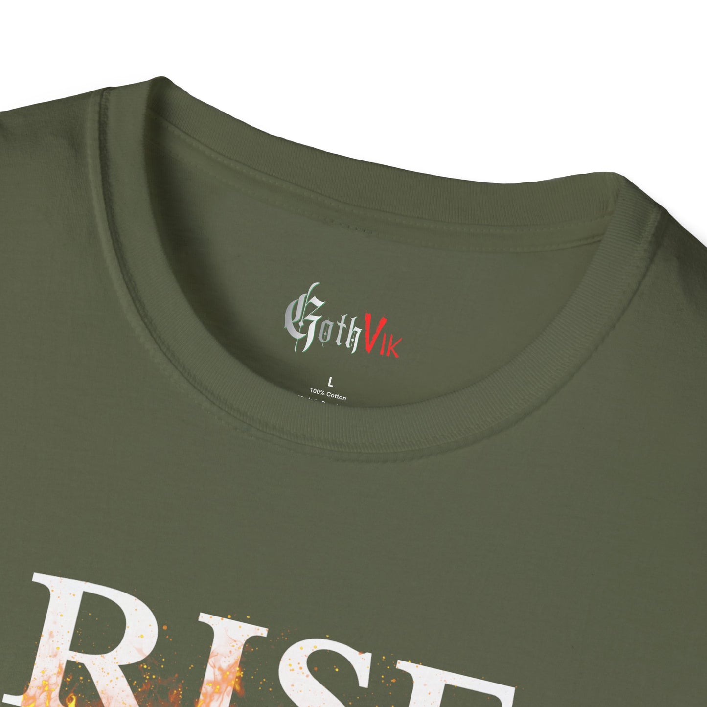 Rise Above T-Shirt — Motivational Fitness Workout Tee