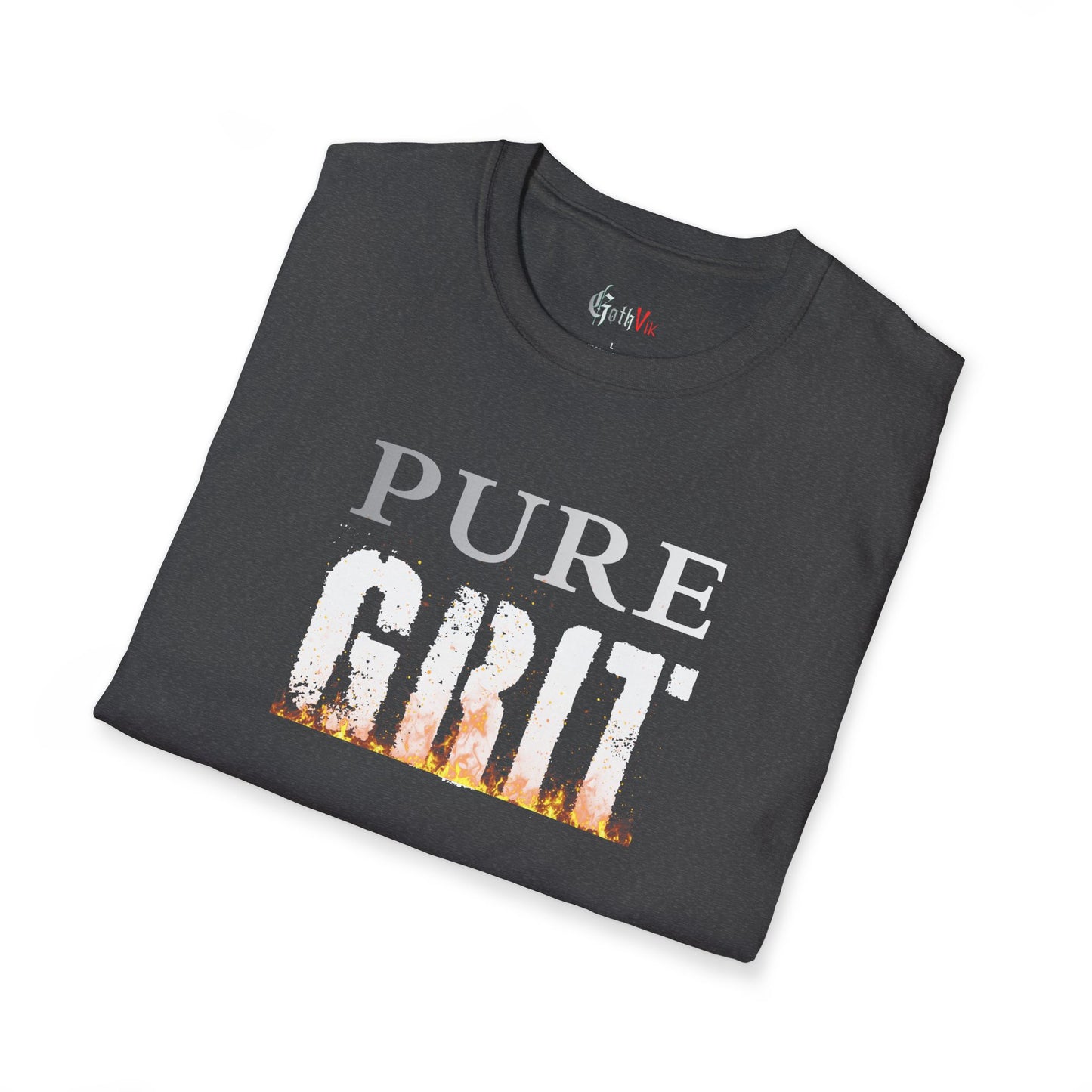 Pure Grit T-Shirt — Motivational Fitness Workout Tee