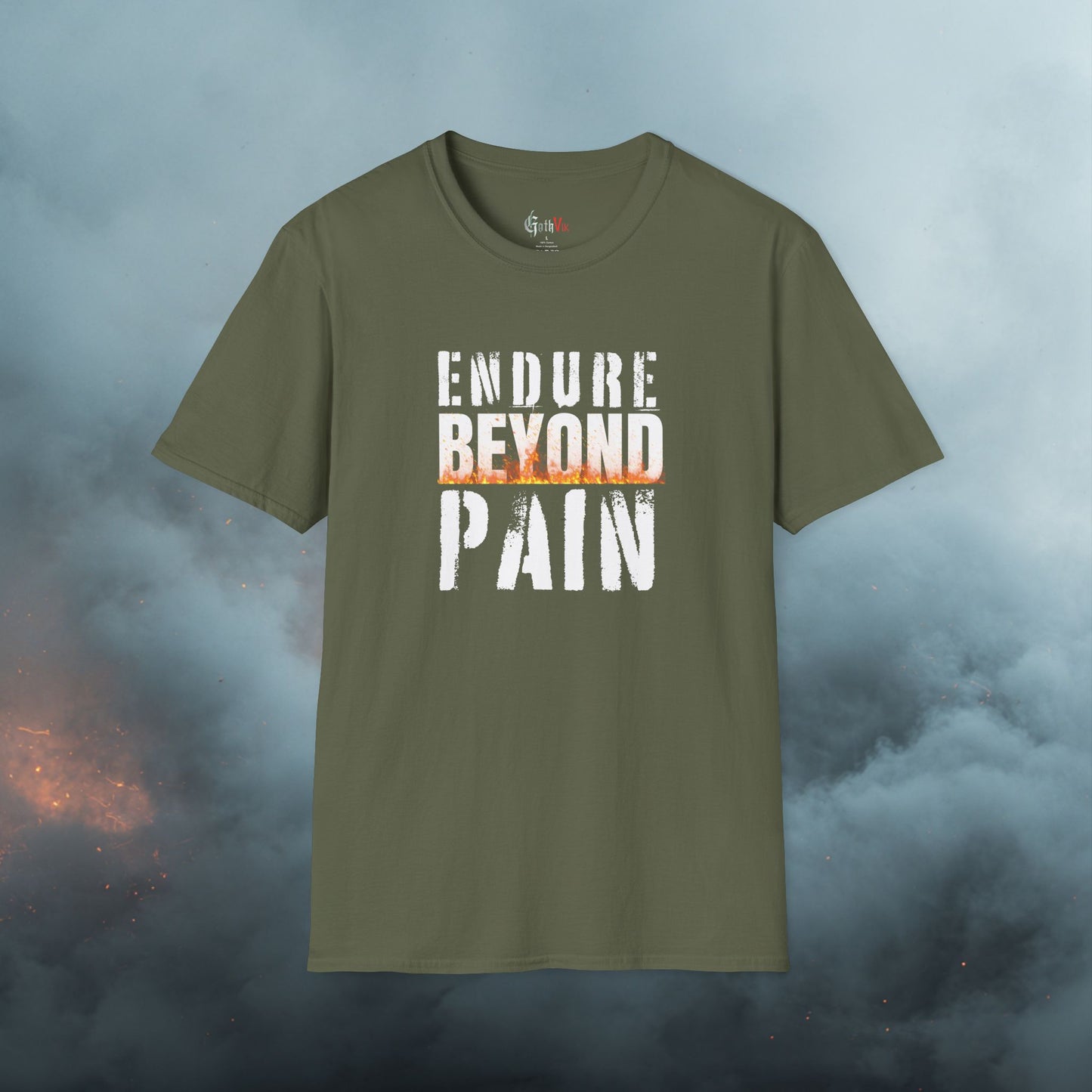 Endure Beyond Pain T-Shirt — Motivational Fitness Workout Tee