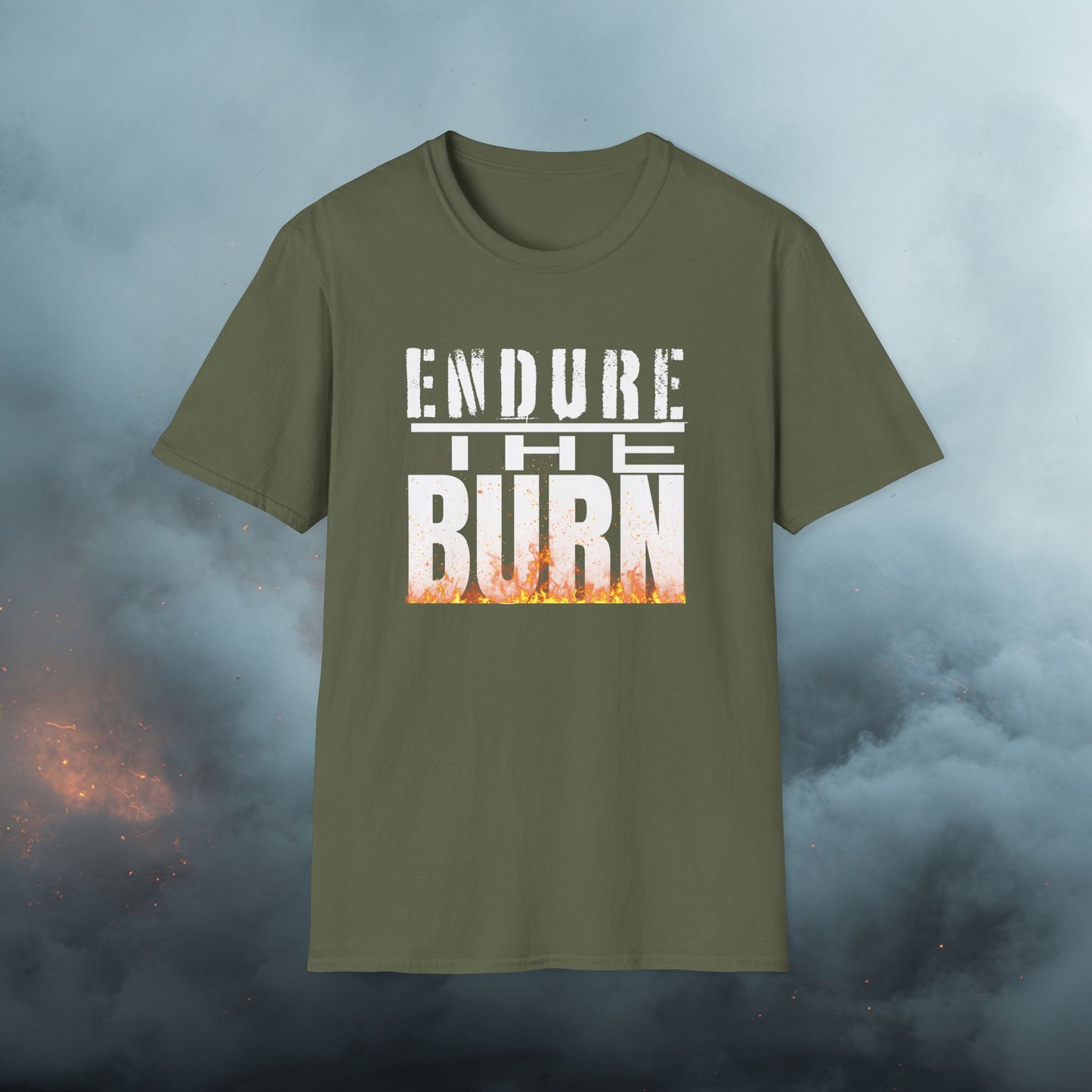 Endure The Burn T-Shirt — Motivational Fitness Workout Tee