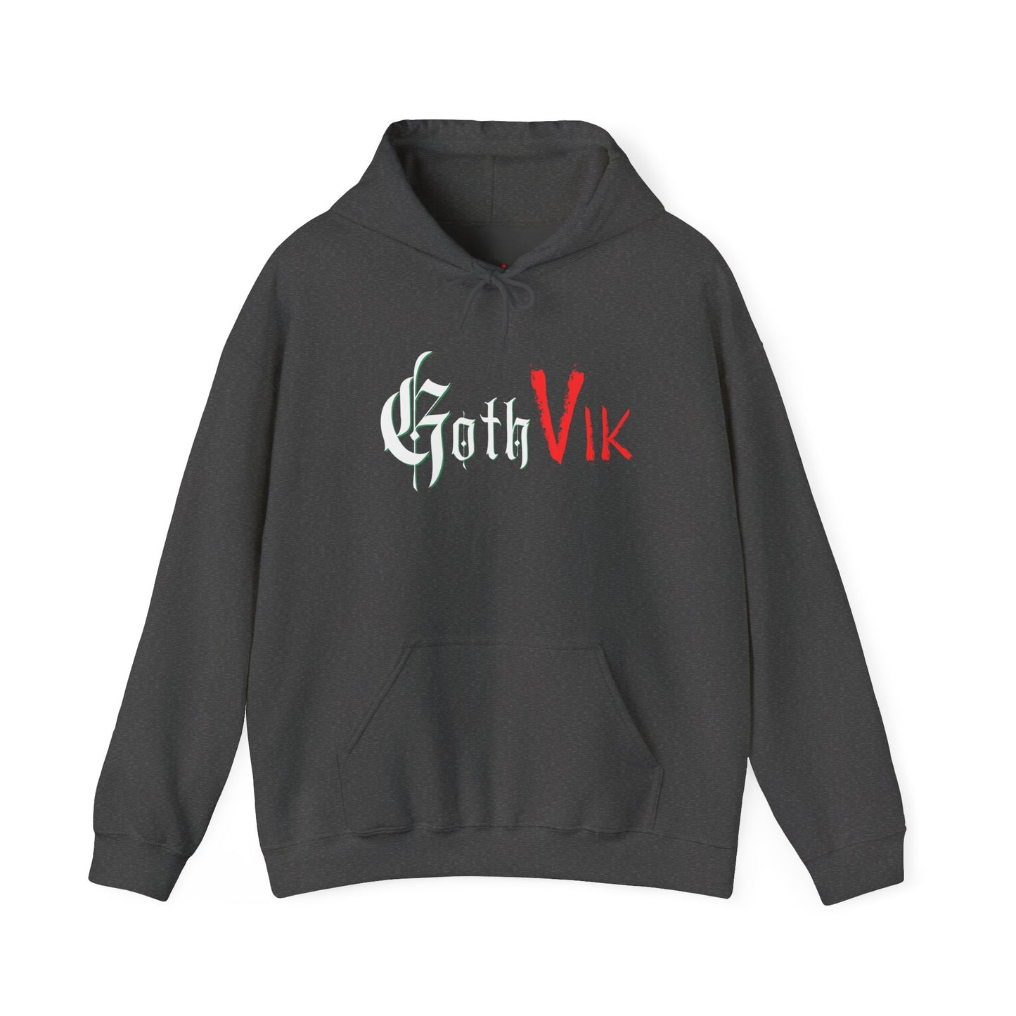 GothVik Hoodie – Norse Ouroboros Rune Viking Goth Pullover