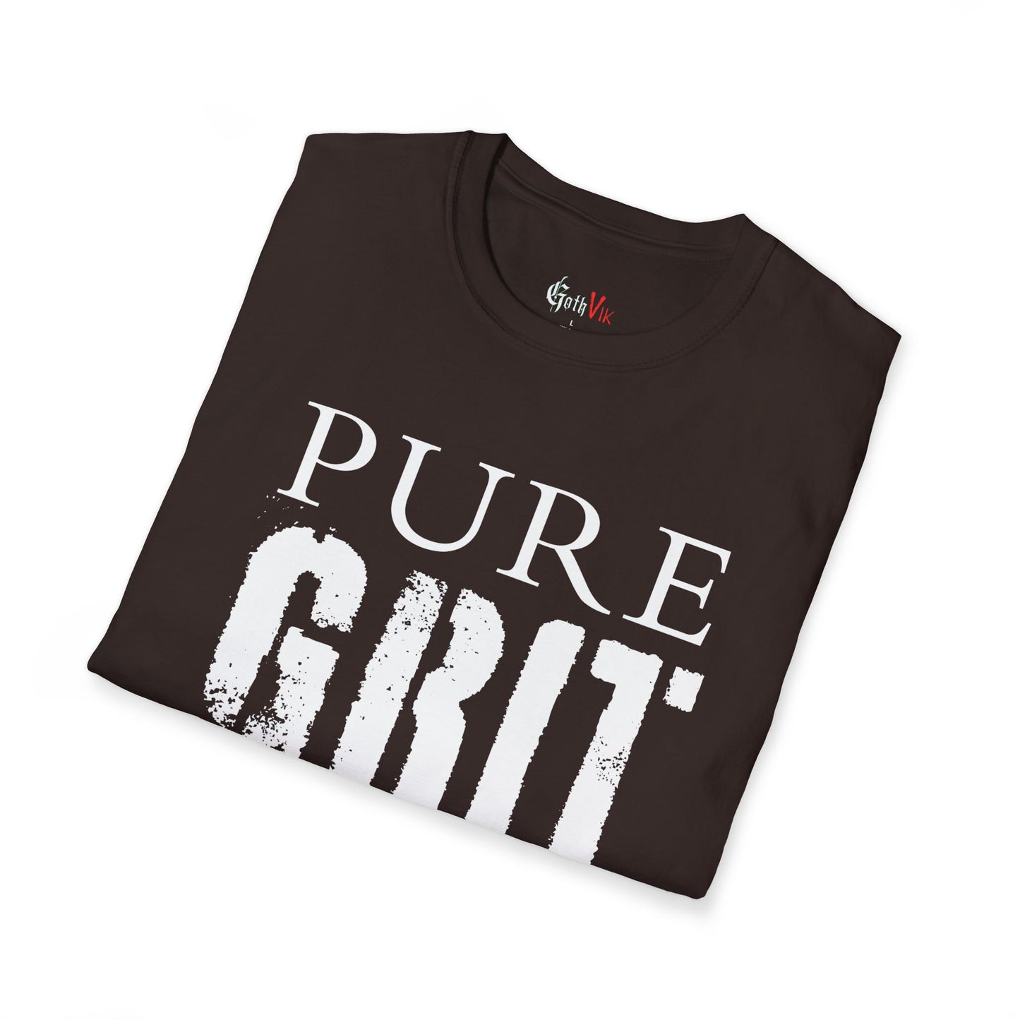 Pure Grit T-Shirt — Motivational Gym Fitness Workout Tee