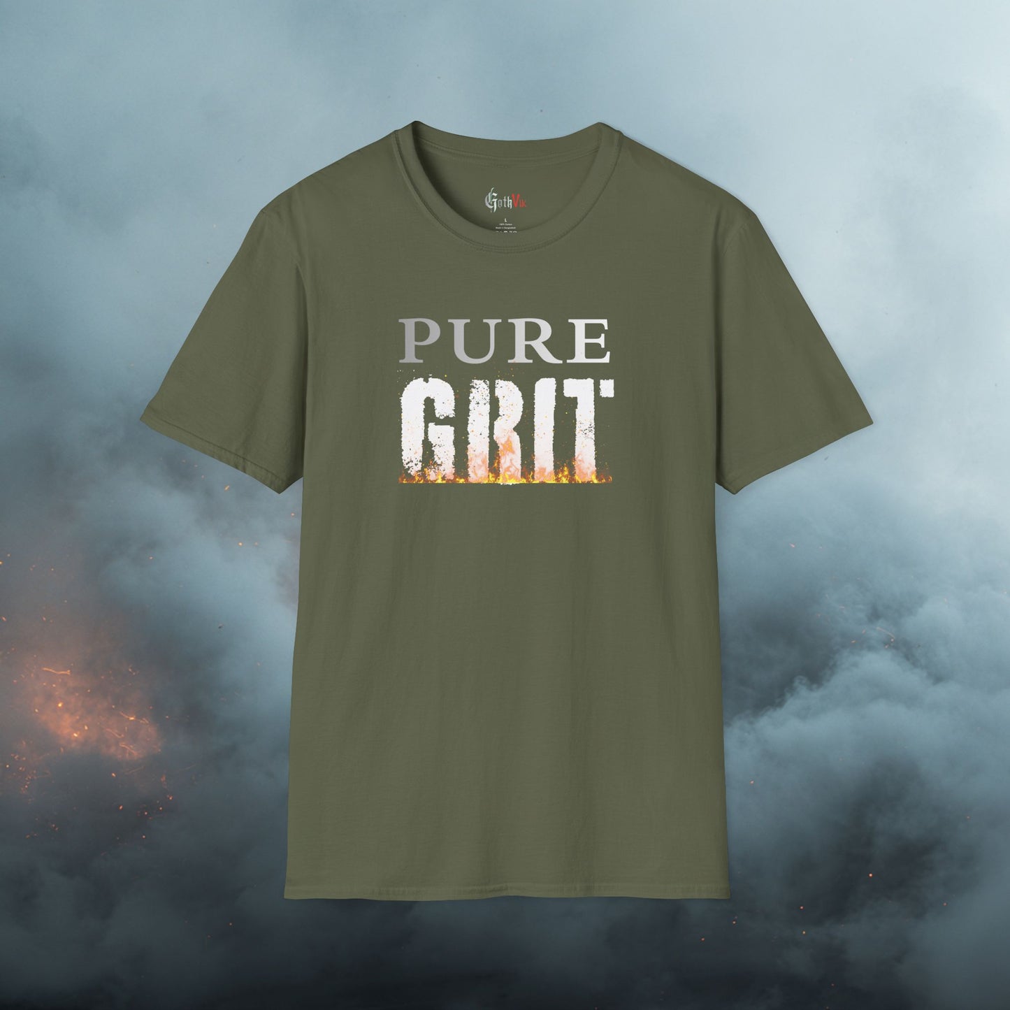 Pure Grit T-Shirt — Motivational Fitness Workout Tee