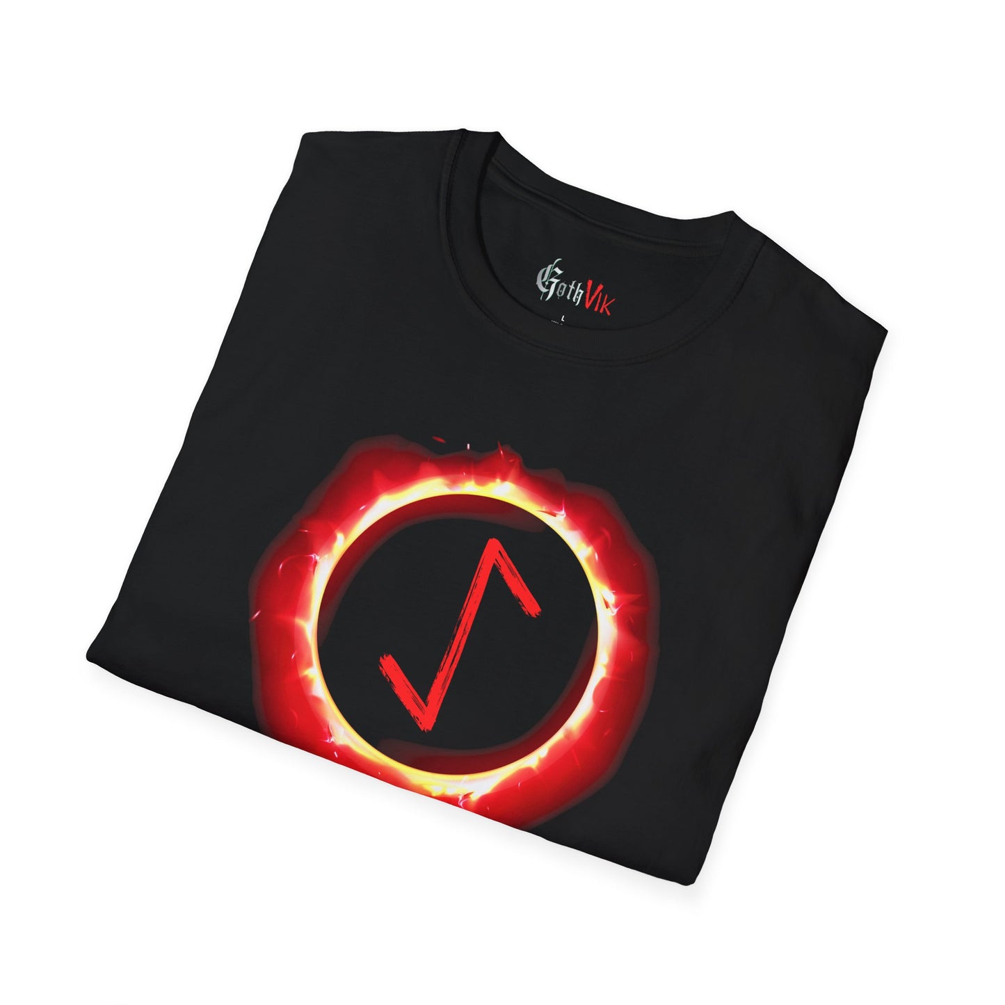 Men's Sun Ring Transformation: Eihwaz Norse Viking Rune T‑Shirt