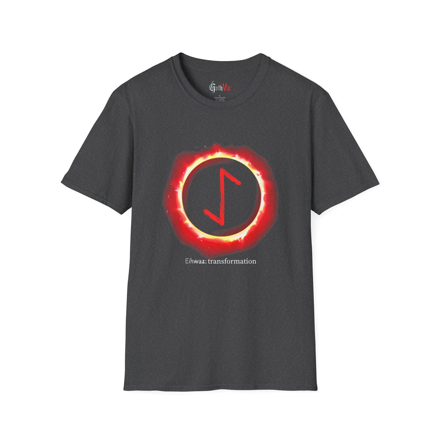 Women's Sun Ring Transformation Eihwaz Norse Viking Rune T‑Shirt