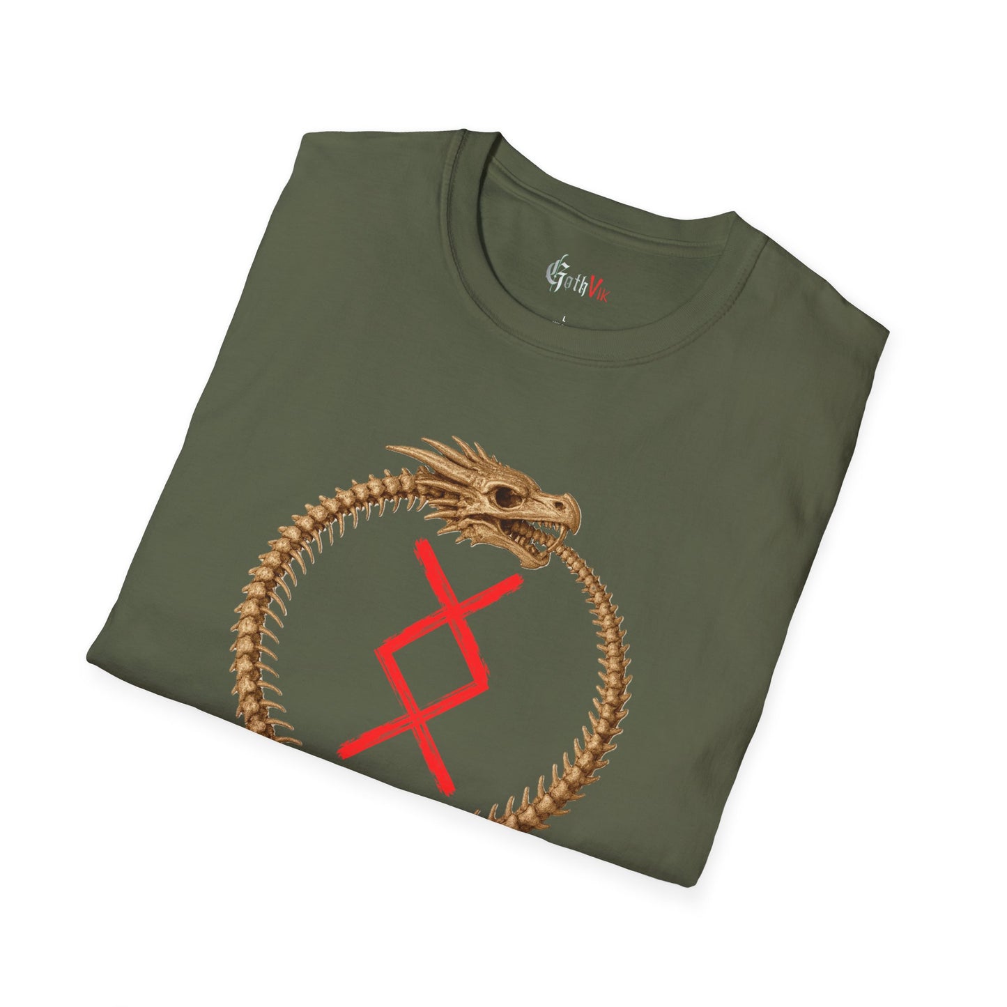 Women's Ouroborus Growth: Ingwaz Norse Viking Rune Graphic T Shirt