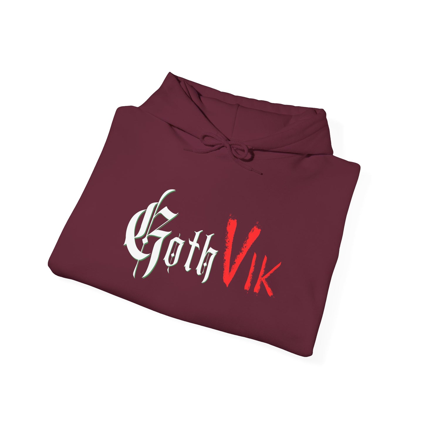 GothVik Hoodie – Norse Ouroboros Rune Viking Goth Pullover