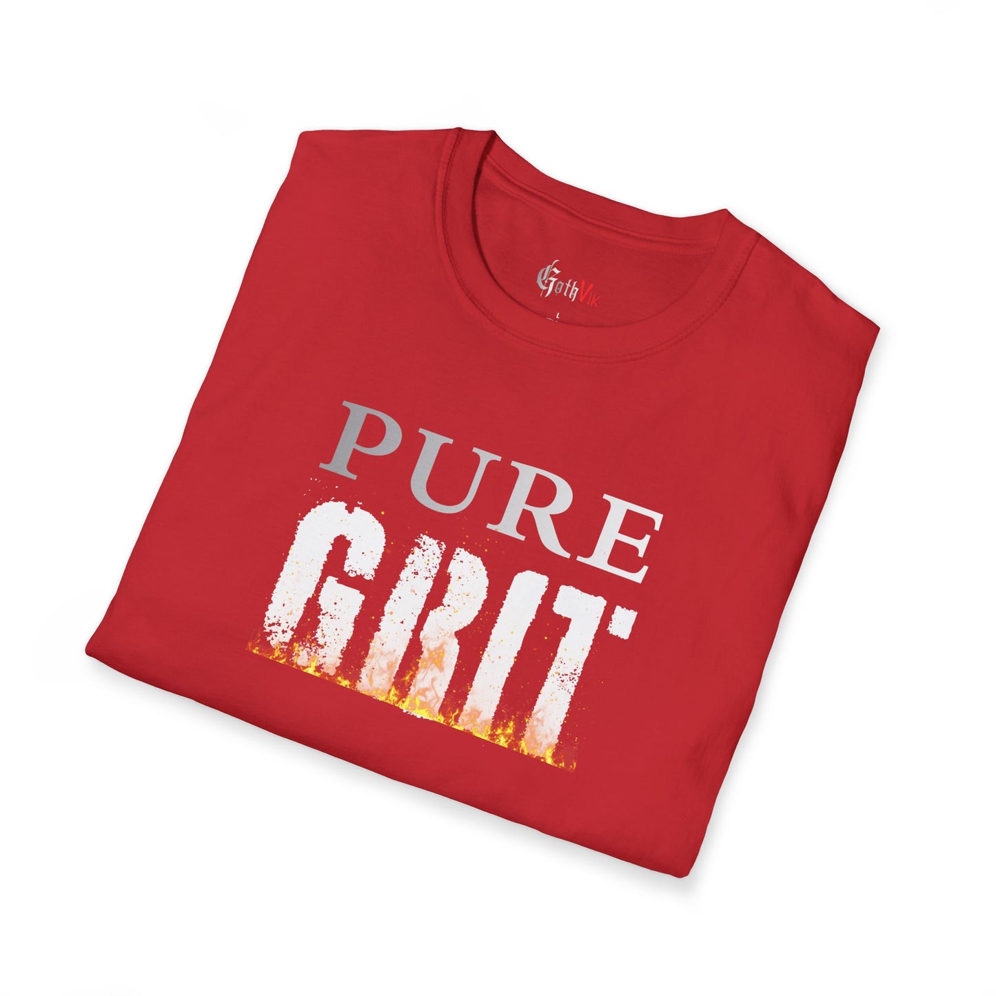 Pure Grit T-Shirt — Motivational Fitness Workout Tee