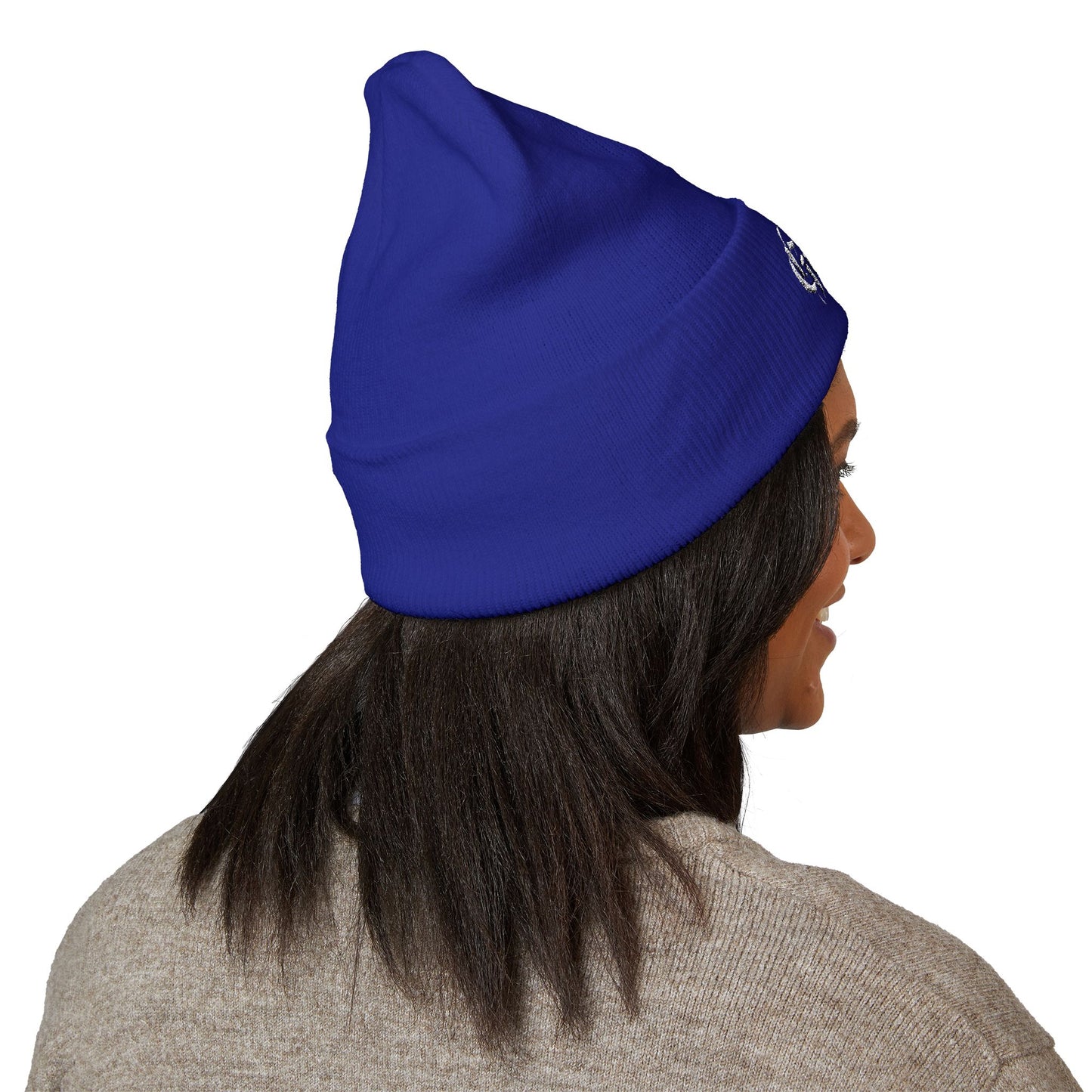 Embroidered 'GothVik' Classic Cuffed Beanie — Cozy Gothic Streetwear