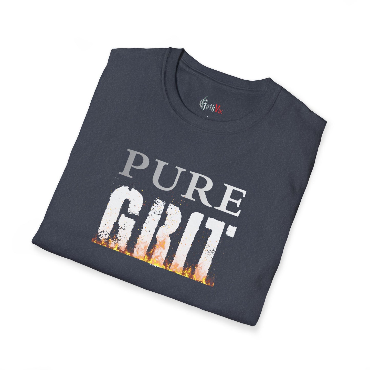 Pure Grit T-Shirt — Motivational Fitness Workout Tee