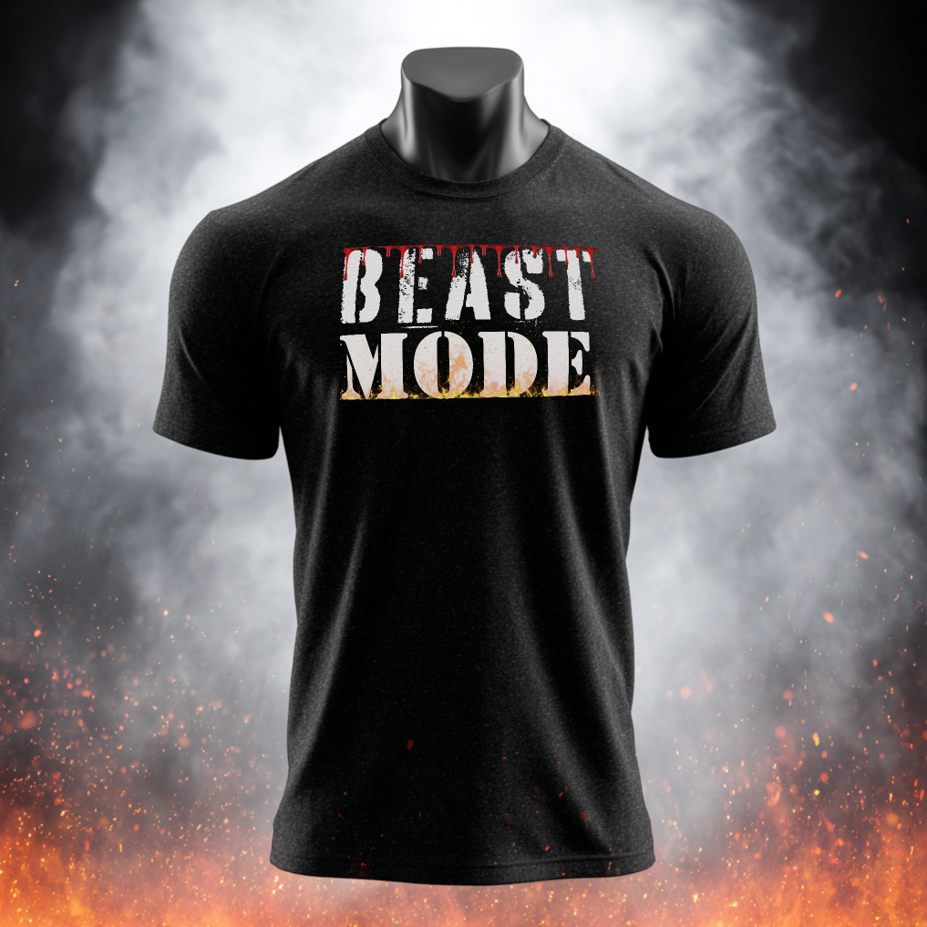 Beast Mode T-Shirt — Motivational Fitness Workout Tee