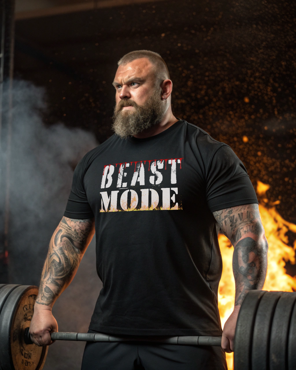 Beast Mode T-Shirt — Motivational Fitness Workout Tee