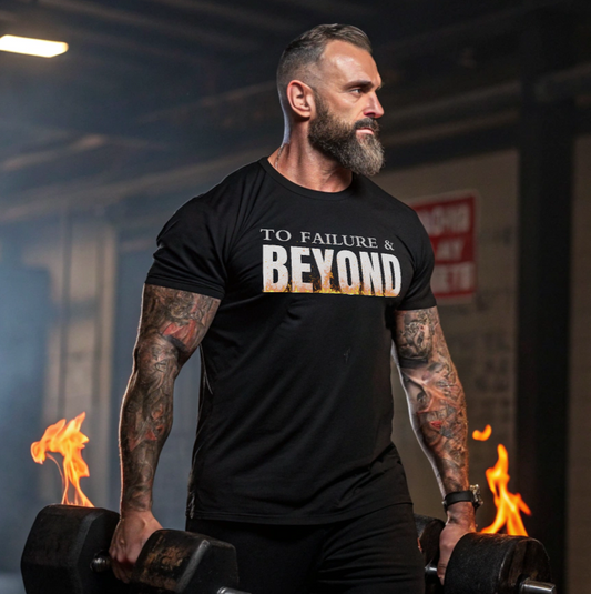 To Failure and Beyond T-Shirt — Motivational Fitness Workout Tee