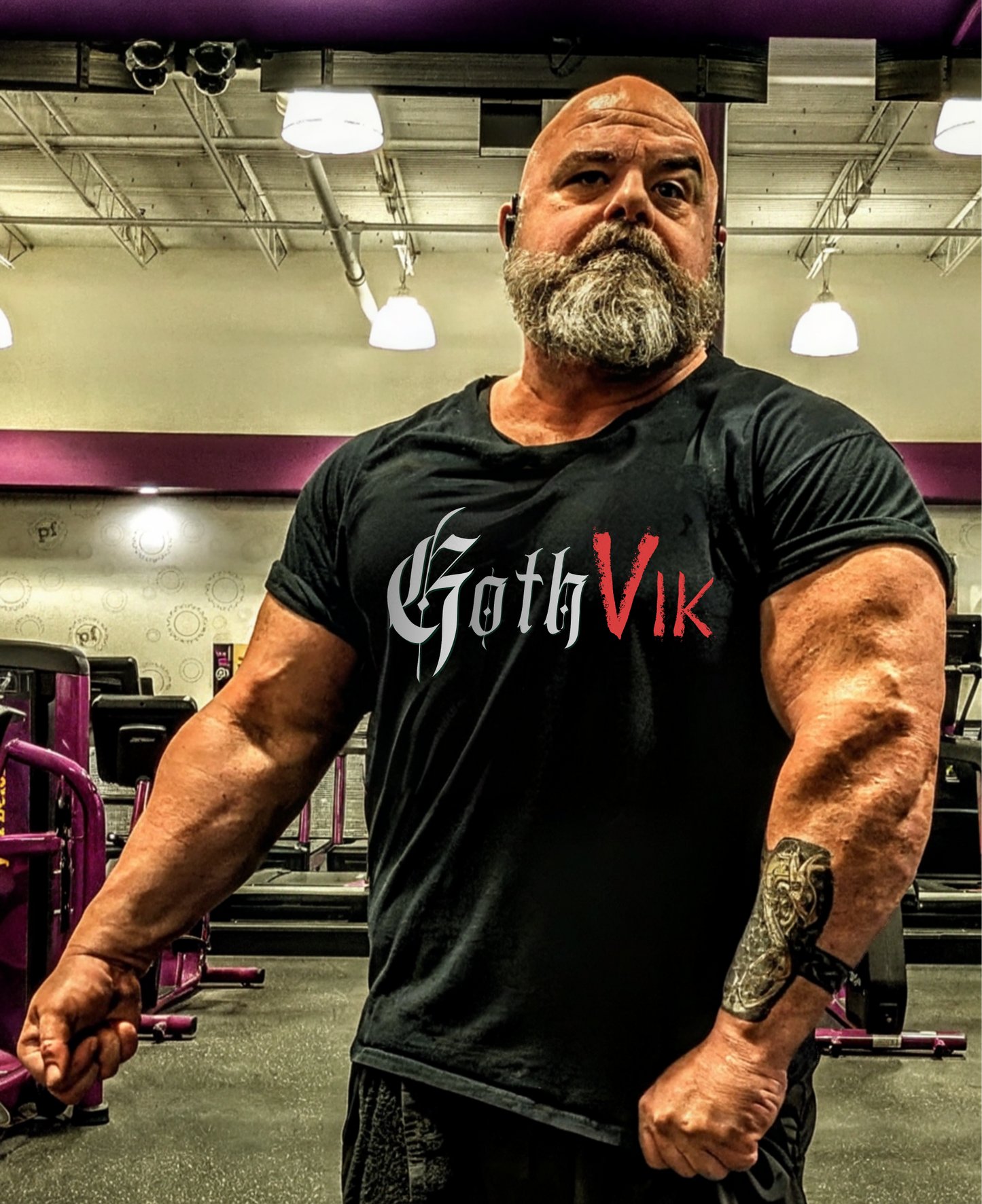 GothVik T-Shirt — Motivational Fitness Workout Brand Tee: GothVik Gear
