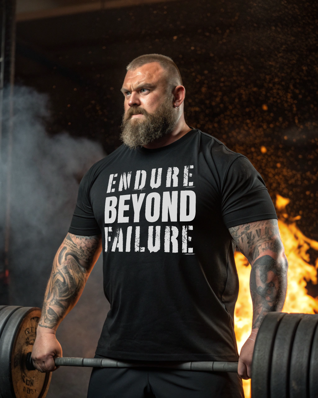 Endure Beyond Failure  T-Shirt — Motivational Gym and Fitness Life Workout Tee