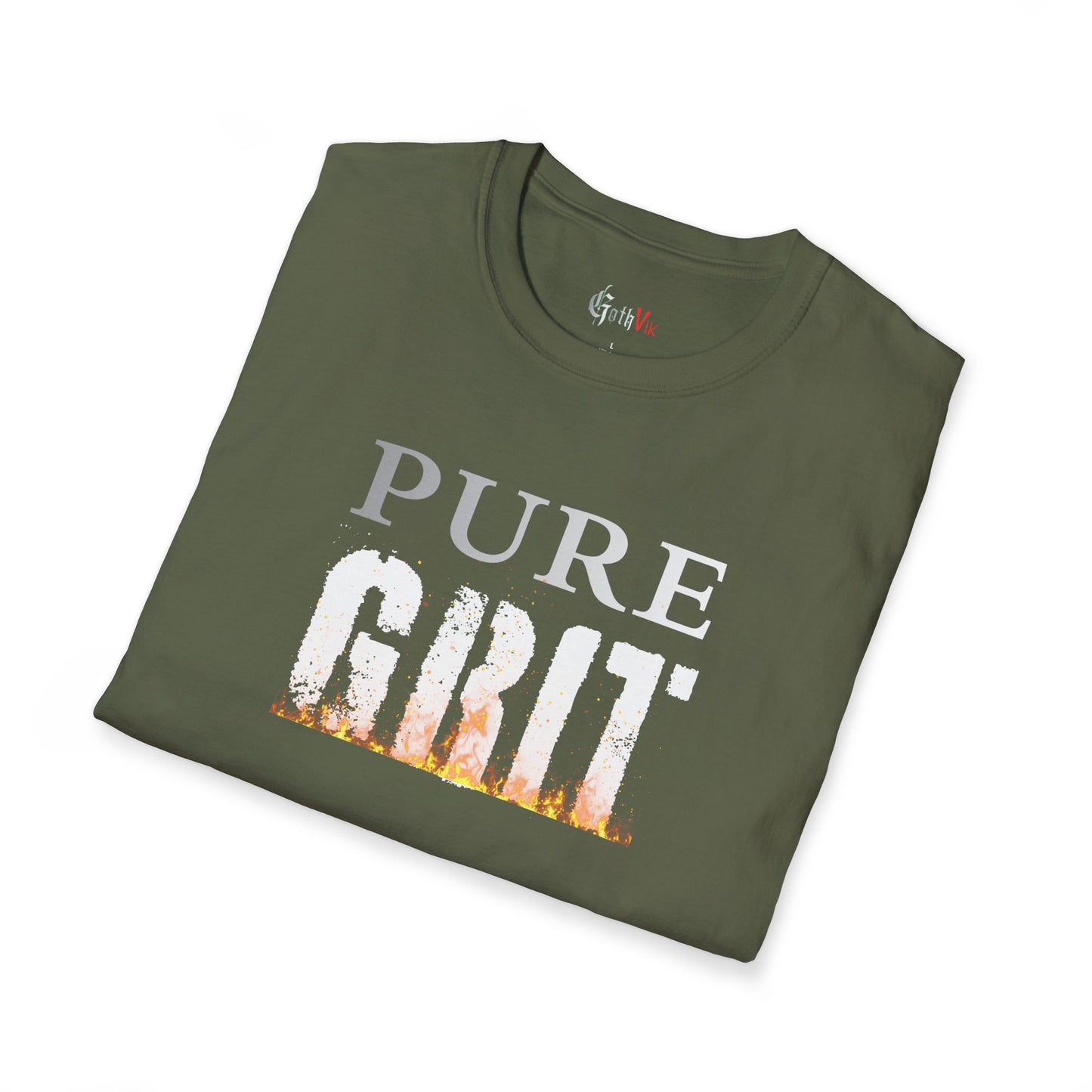 Pure Grit T-Shirt — Motivational Fitness Workout Tee