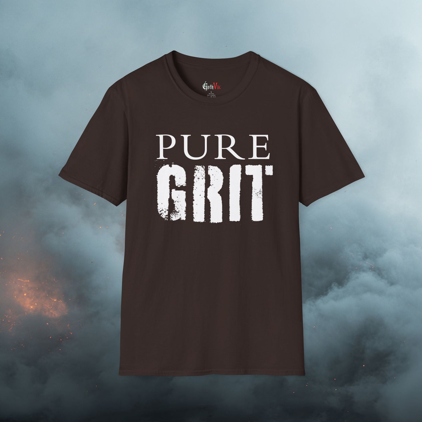Pure Grit T-Shirt — Motivational Gym Fitness Workout Tee