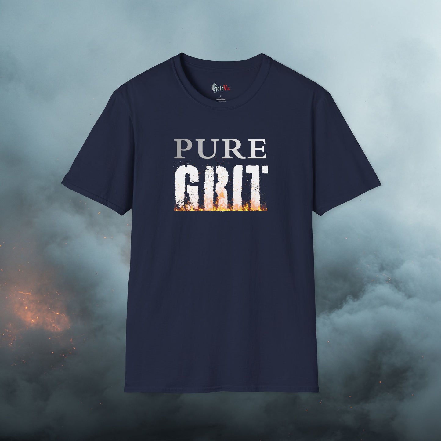 Pure Grit T-Shirt — Motivational Fitness Workout Tee
