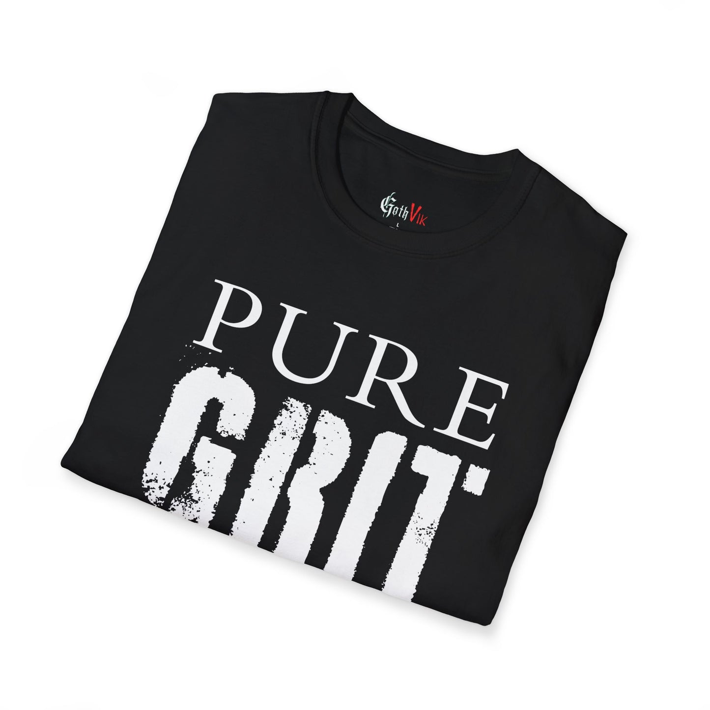 Pure Grit T-Shirt — Motivational Gym Fitness Workout Tee