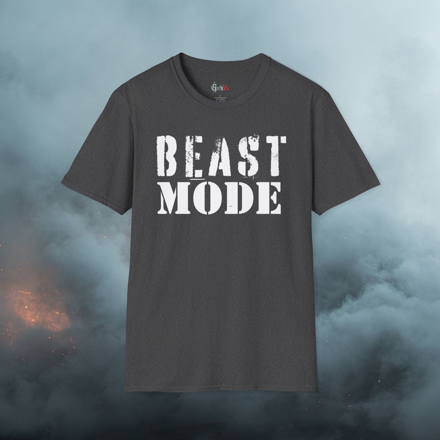 Beast Mode T-Shirt — Motivational Fitness Workout Tee