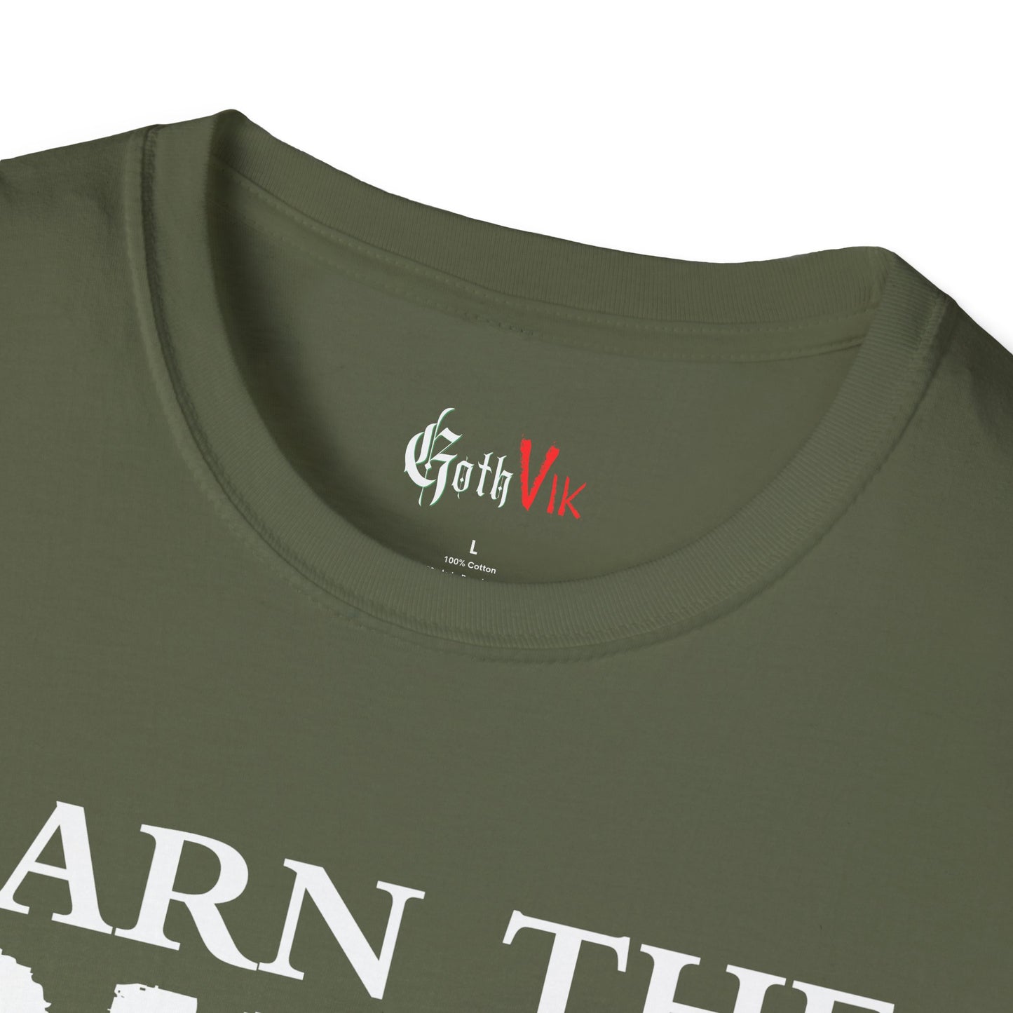 Earn The Burn T-Shirt — Gothic Viking Motivational Gym Fitness Life Workout Tee