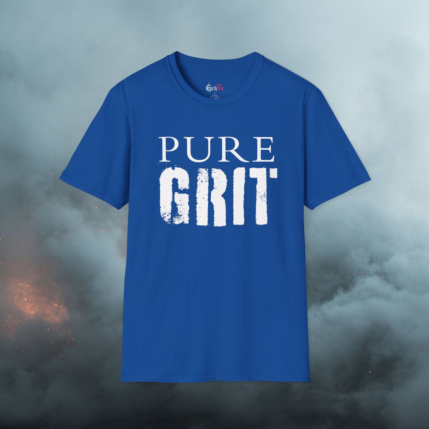 Pure Grit T-Shirt — Motivational Gym Fitness Workout Tee