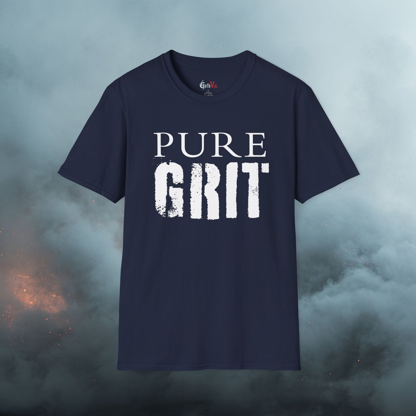 Pure Grit T-Shirt — Motivational Gym Fitness Workout Tee