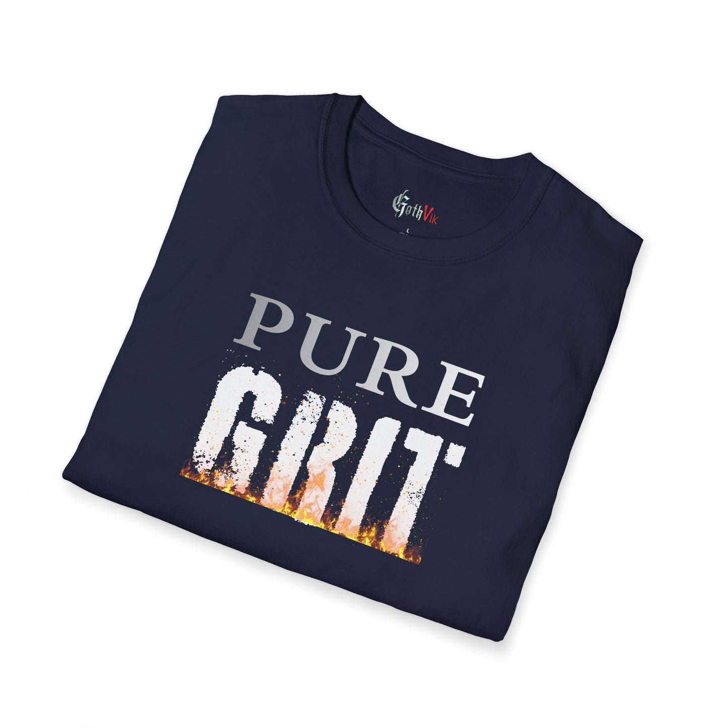 Pure Grit T-Shirt — Motivational Fitness Workout Tee