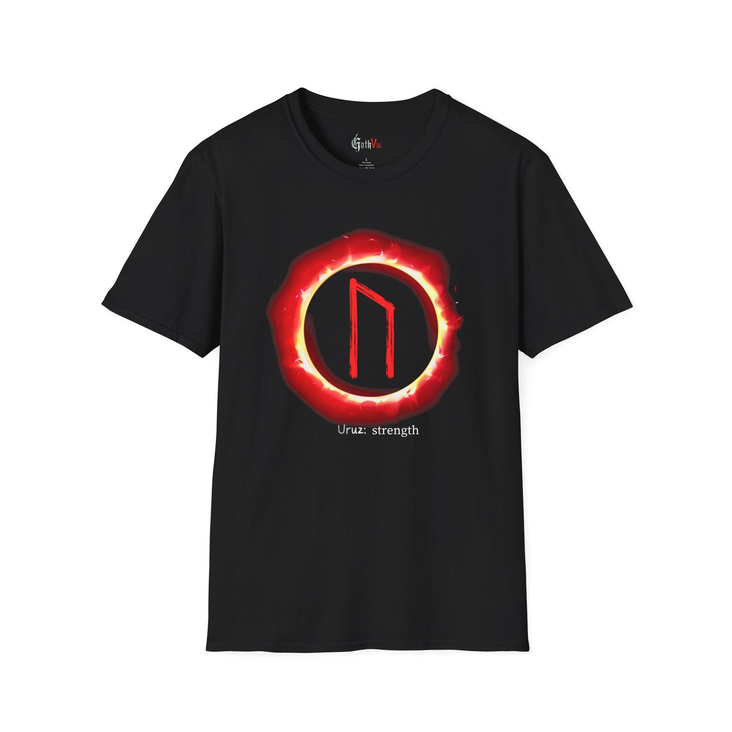 Women's Sun Ring Strength: Uruz Norse Viking Rune T Shirt