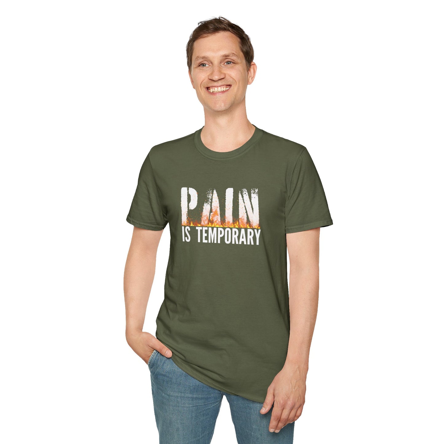 Pain is Temporary  T-Shirt — Motivational Fitness Workout Tee