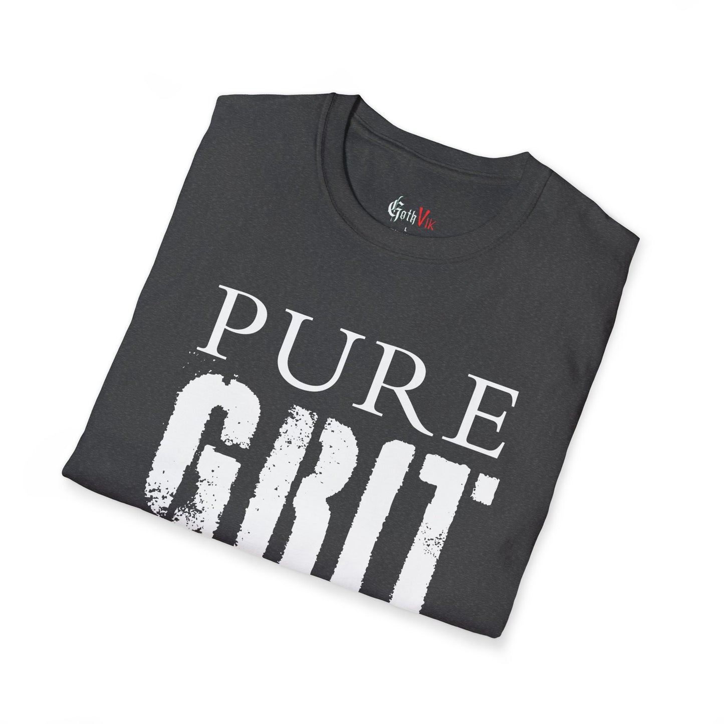 Pure Grit T-Shirt — Motivational Gym Fitness Workout Tee