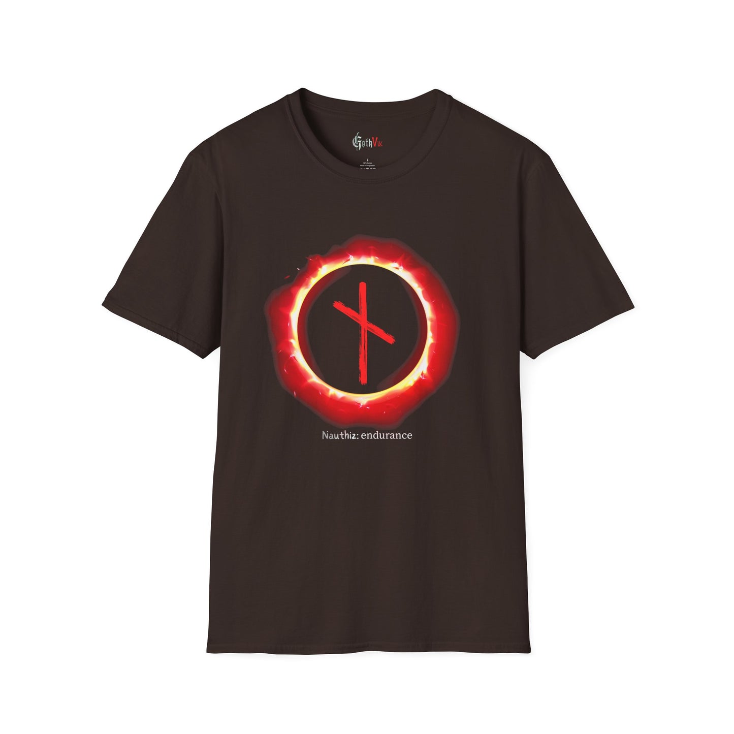 Women's Sun Ring Endurance: Nauthiz Norse Viking Rune T Shirt