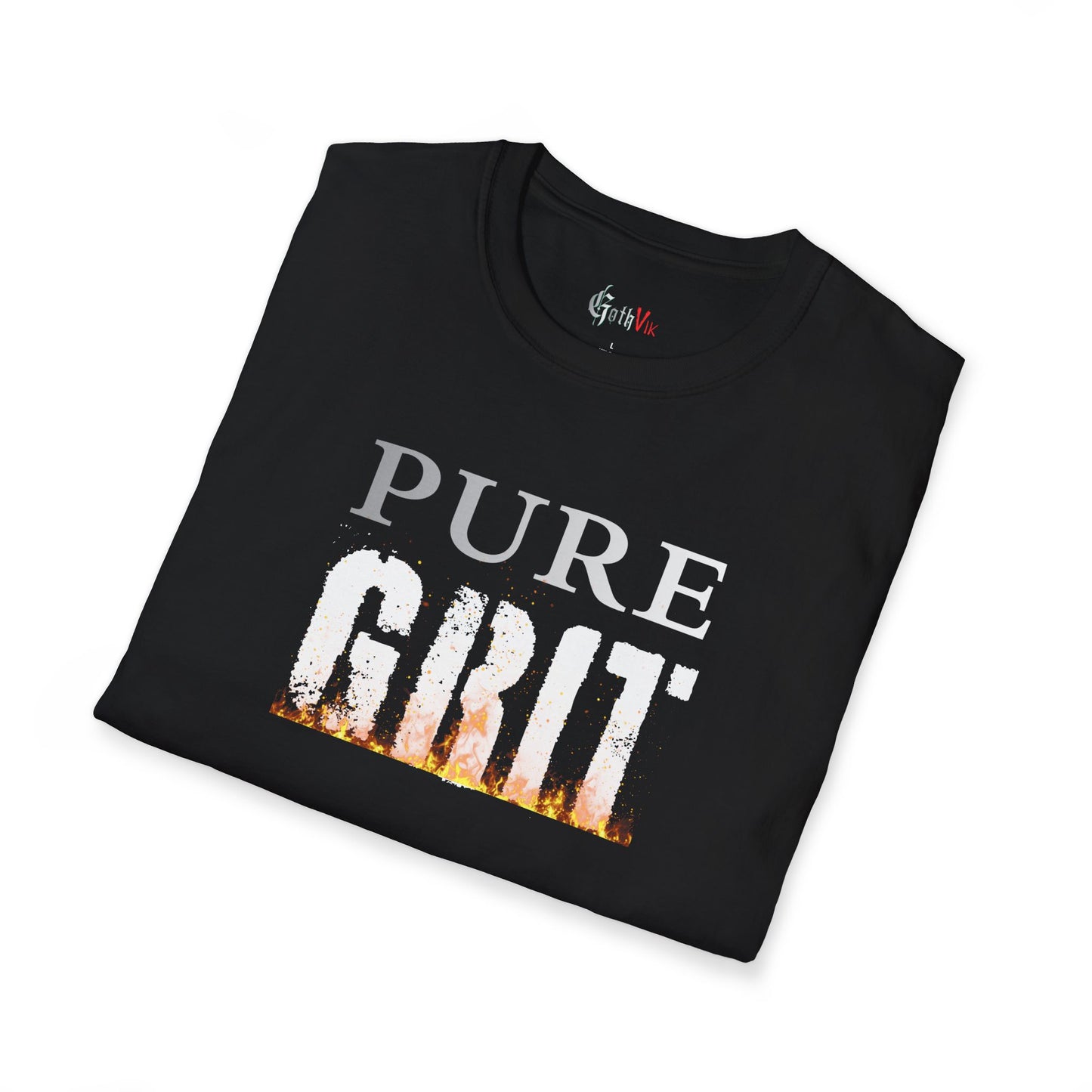 Pure Grit T-Shirt — Motivational Fitness Workout Tee