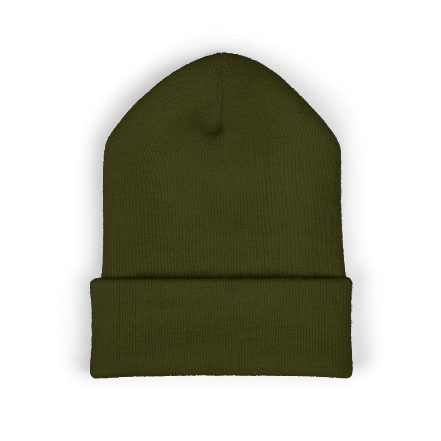 Embroidered 'GothVik' Classic Cuffed Beanie — Cozy Gothic Streetwear