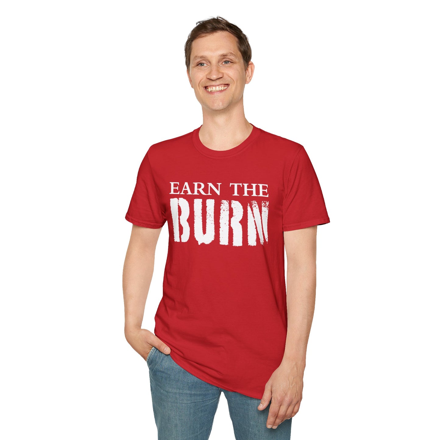 Earn The Burn T-Shirt — Gothic Viking Motivational Gym Fitness Life Workout Tee