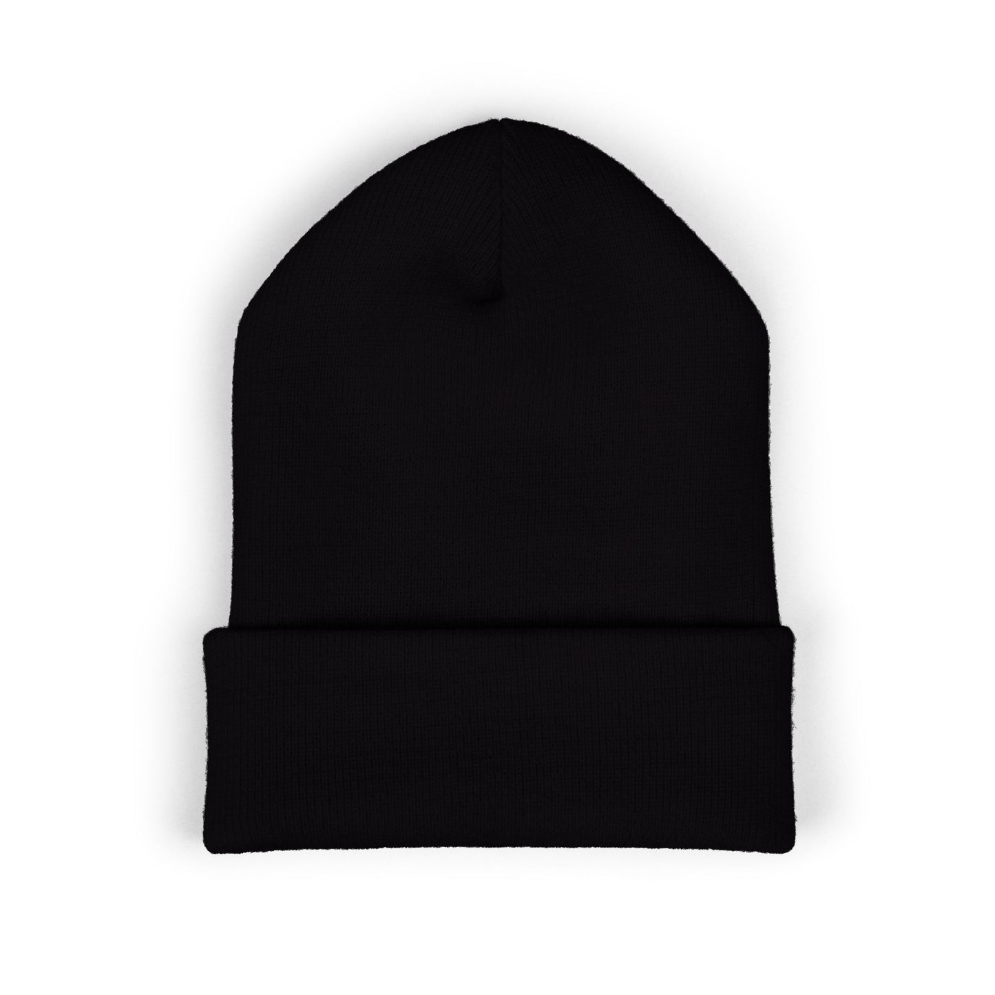 Embroidered 'GothVik' Classic Cuffed Beanie — Cozy Gothic Streetwear