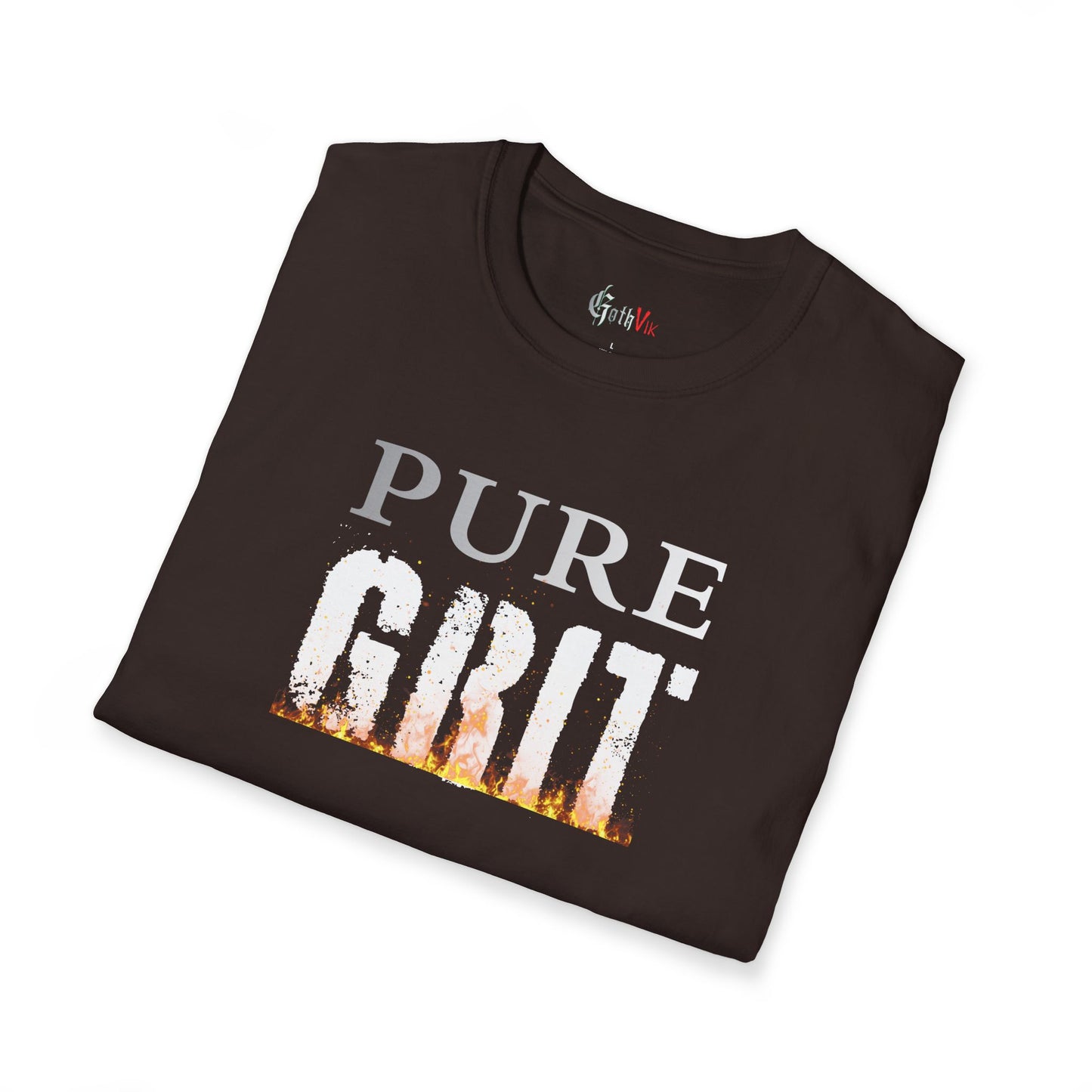 Pure Grit T-Shirt — Motivational Fitness Workout Tee